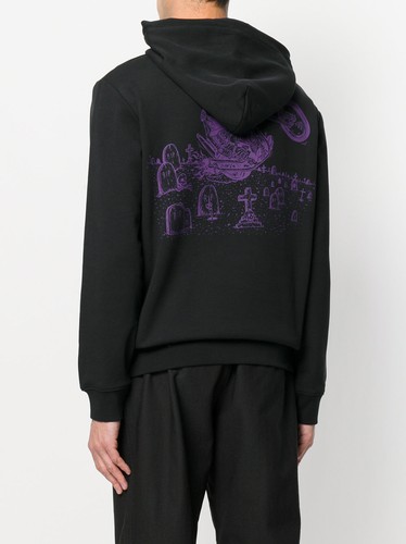 % 100 Authentic Men Pushing Daisies Bunny Hoodie - Picture 4 of 5