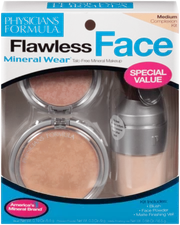 NIB Physicians Formula Mineral Wear Flawless Complexion Kit Blush Veil, Medium ,