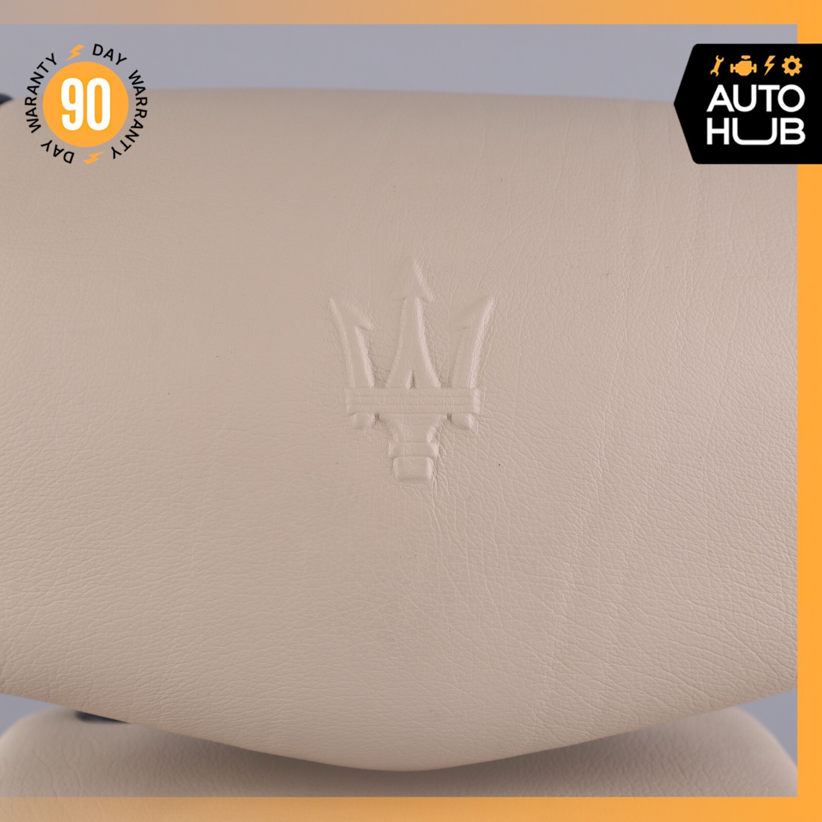 03-13 Maserati Quattroporte S M139 Rear Center Seat Headrest Biege OEM