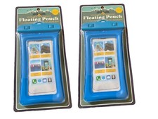 Paquete de 2 - Bolsa flotante 100% impermeable con correa de transporte - Negro y azul