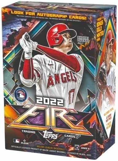 MLB 2022 Topps TOPPS FIRE BASEBALL BLASTER BOX Factory Sealed 2 box set - Image 2 of 2