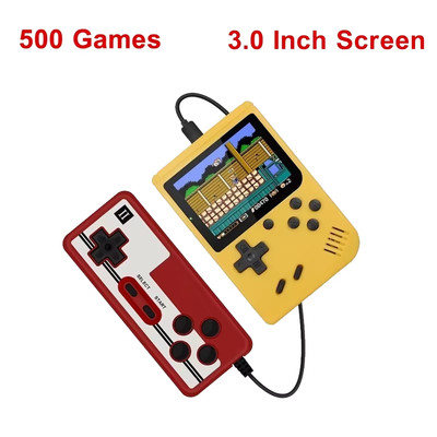 Retro Mini Handheld Game Console with 500 Built-In 8-Bit Games and LCD Screen