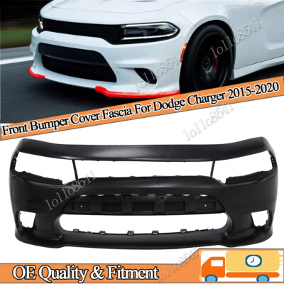 NEW Black Front Bumper Cover Fascia for 2015-2023 Dodge Charger SXT SE R/T