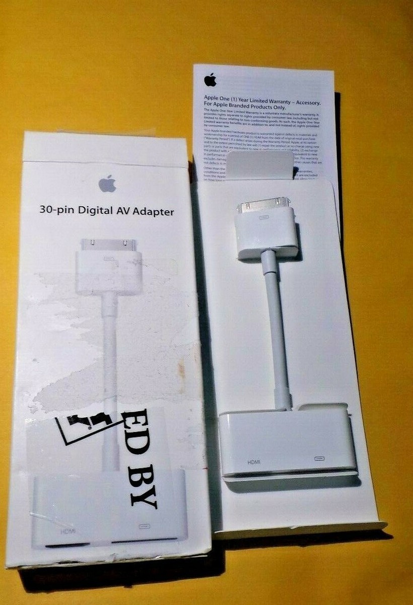 APPLE 30-PIN DIGITAL AV ADAPTER | eBay