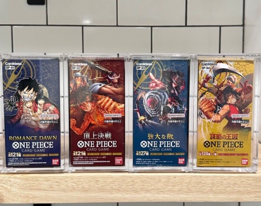 【新品未使用】Clear Piece DCPO1 One Piece Japanese Booster Box Acrylic display case OP-1,2,3,4 | eBay