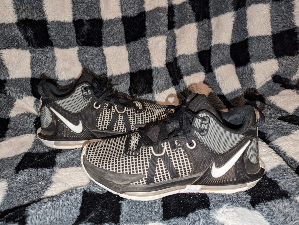 Nike LeBron Wittness VII Black & White Athletic Sneakers men’s size 9 Nike LeBron Witness 7 TB Black White Men main image 2