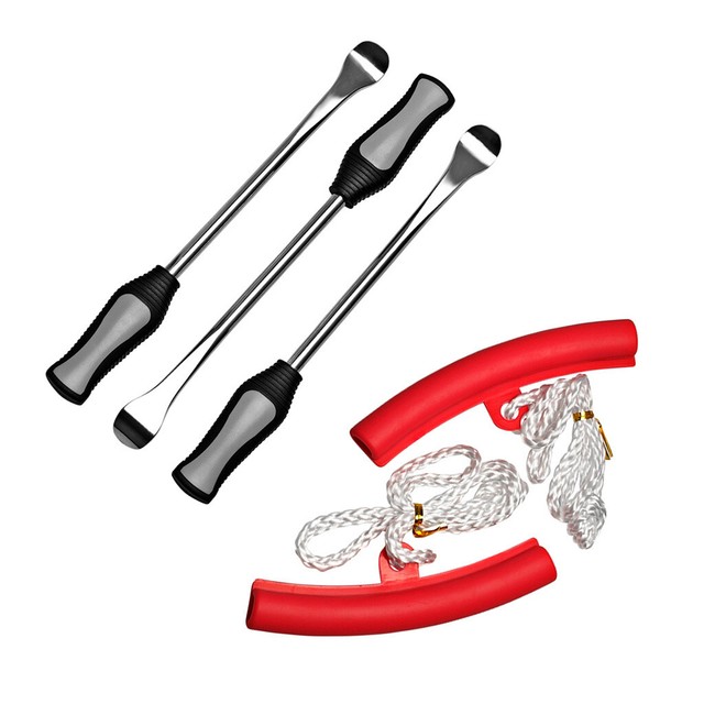 Spoon Motorcycle Tire Iron Irons Changing Rim Protector Tool Combo Red