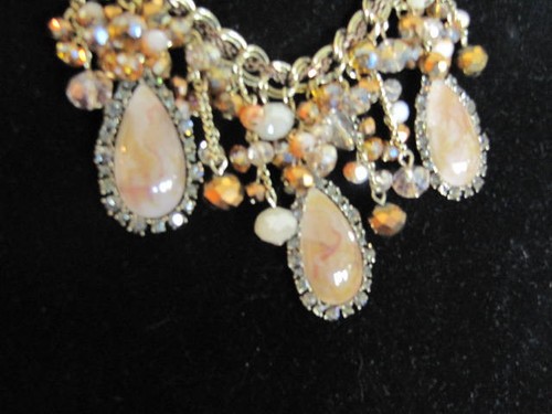 Chunky Resin Bead Multi Glass Drop Necklace & Earring Set Fashion Jewelery New - 第 11/12 張圖片