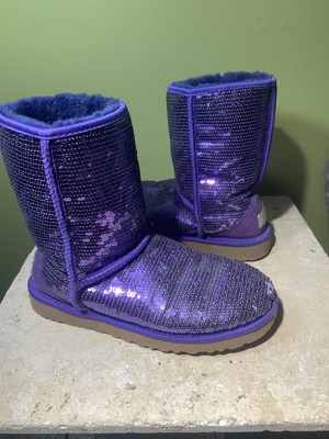 purple sequin ugg boots