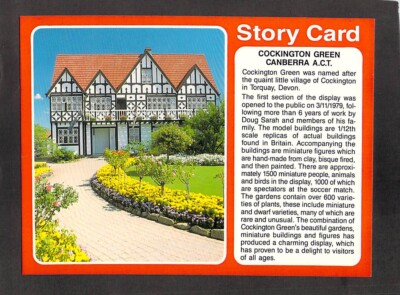 B4331 Australia ACT Canberra Cockington Green Story Card postcard