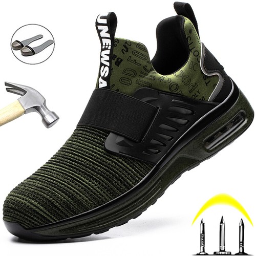 Men Safety Shoes Work Boots Security Indestructible Sneakers Puncture-Proof - Picture 1 of 16