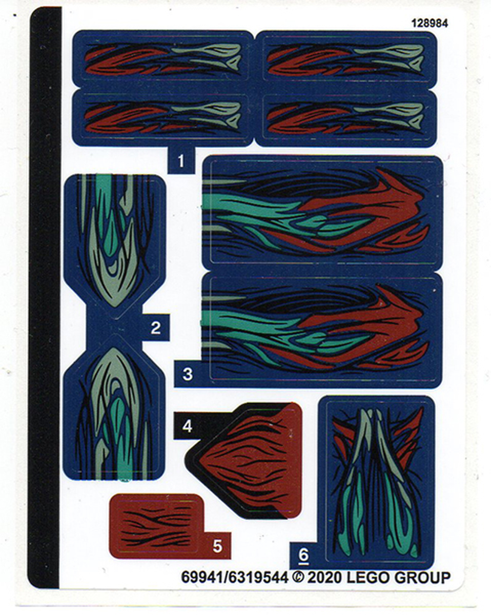 LEGO 76154stk01 Sticker Sheet for Set 76154 - (69941/6319544) NEW