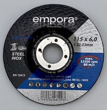 Schruppscheiben,Schruppscheibe,Schleifscheiben Stahl Inox Metall Ø115mm Ø125mm 