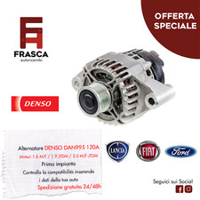 ALTERNATORE DENSO DAN995 Fiat Bravo II	198	1.6 1.9 2.0 D MJT 150 90 105 120 CV 