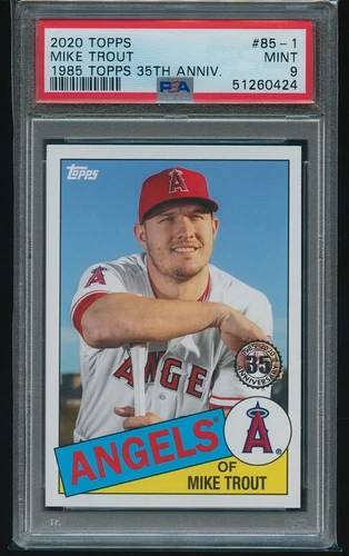 Mike Trout 2020 Topps 1985 35th Anniversary #1 PSA 9 MINT