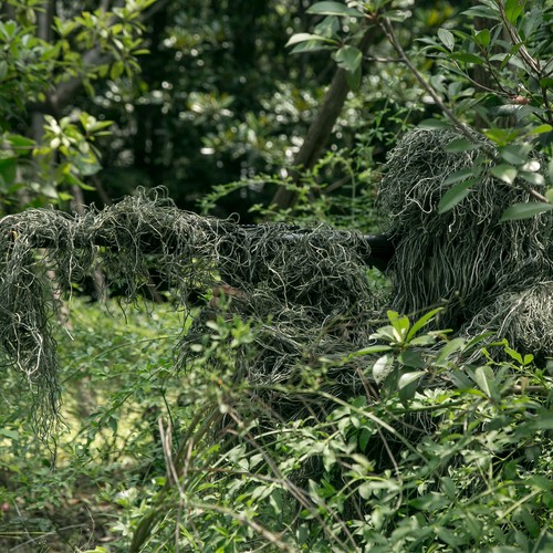 Traje Ghillie 5 en 1 3D Camuflaje Ropa Camuflaje Táctico Caza para Adultos/Jóvenes - Imagen 9 de 17