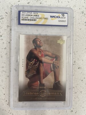 LEBRON JAMES Upper Deck 2003 GEM-MT Rookie Card #26