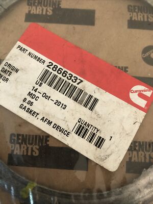 GENUINE CUMMINS AFM DEVICE GASKET 2866337 NEW OEM | eBay