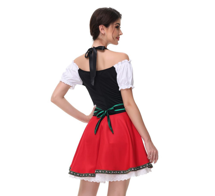 XC12 German Oktoberfest Bavarian Heidi Dirndl Lederhosen Beer Maid Wench Costume — image 10