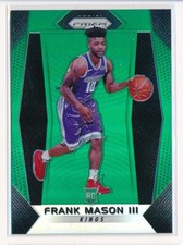 2017-2018 Panini Prizm Green Rookie Card RC Basketball #26 Frank Mason lll Kings