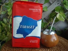 Yerba Mate TARAGUI, 1Kg, 2.2 Lbs, From Argentina, Mate Calabaza Straw Bombilla