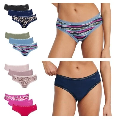 Sloggi GO Crush Hipster Knickers Hipster Style Briefs 3 Pack 10219671