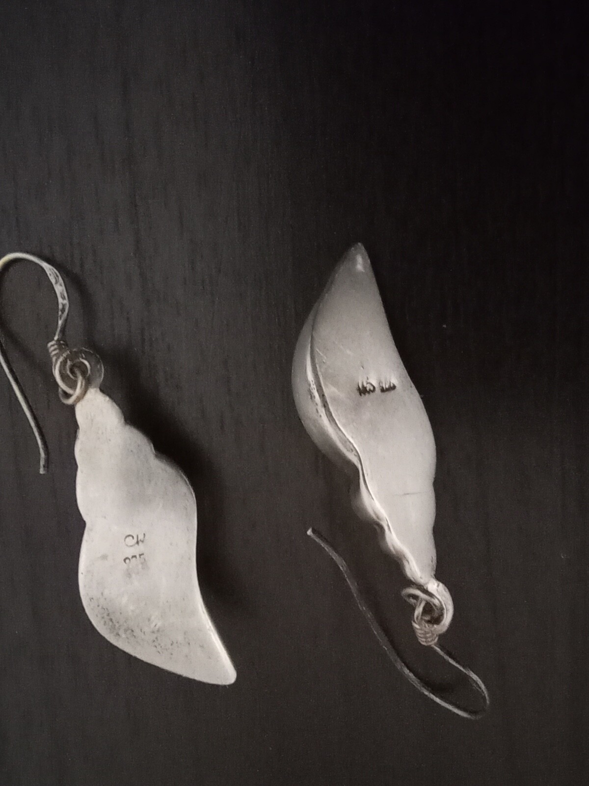 Cute Conch Shell Shape Silver 925 Dangling Earrin… - image 4