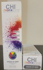 Chi ChromaShine Intense Bold Semi-Permanent Color Shades of Gray 4 oz Pack of 2