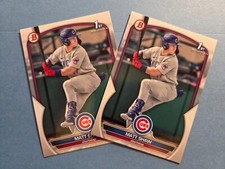 (2) MATT SHAW 1st Bowman 2023 Lot Chicago Cubs Collection BD-33