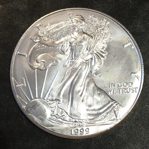 1999 Uncirculated American Silver Eagle US Mint Issue 1oz Pure Silver #o074