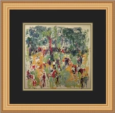 Leroy Neiman Paddock Custom Framed Print