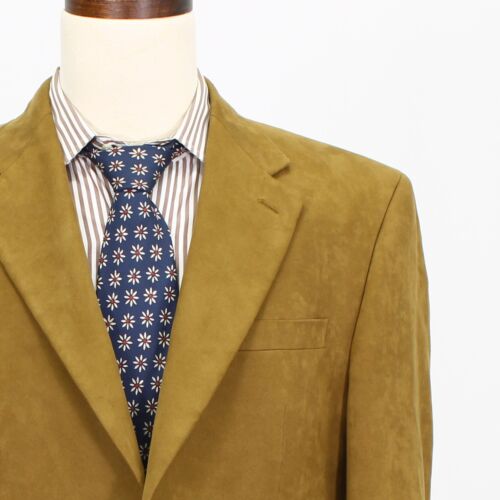 Ralph Lauren 42L Brown Sport Coat Blazer Jacket Solid 2B Polyester - Picture 5 of 11