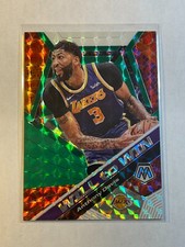 Anthony Davis 2019-20 Panini Mosaic Will to Win Green Parallel Prizm #6 Lakers