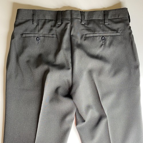 Louis Raphael Tailored Flat Front Dress Pants Mens Size 34X30 Grey Pinstriped - Picture 6 of 10