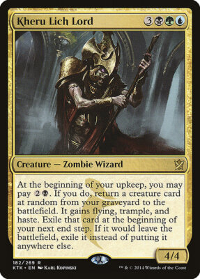 Kheru Lich Lord Khans of Tarkir MTG NM