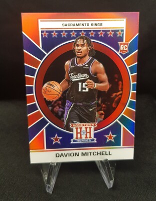 Panini Chronicles 2021-22 Davion Mitchell Rookie Hometown Heroes Red Kings /149