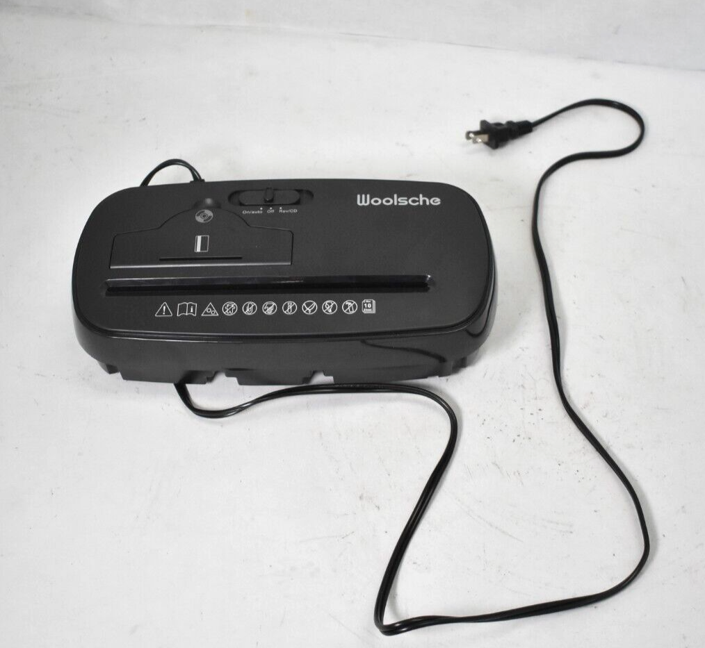 Woolsche Paper Shredder SD108P 110-120VAC 60Hz 2.0A For Home Office Use-image