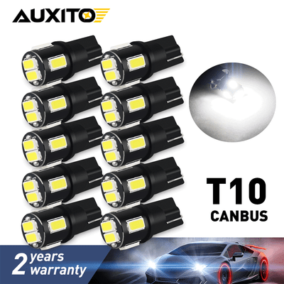 2PCS White T10 194 168 501 921 W5W 12 LED SMD Car Side Wedge Light Bulb Lamp ED