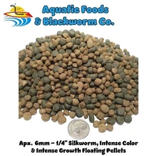 20-lbs 6mm 3-Type Silkworm, Intense Color, Intense Gro Floating Pellets KGM-350