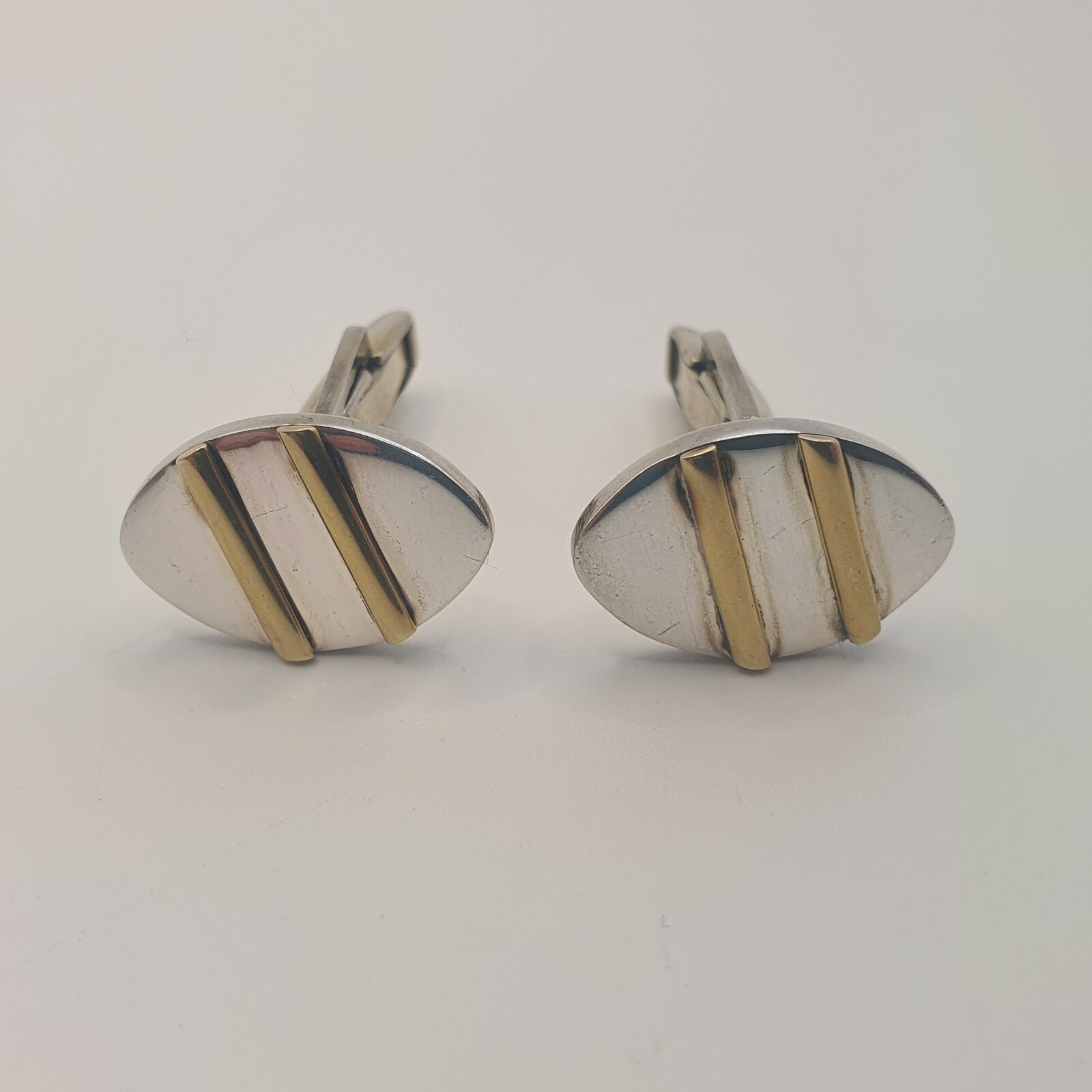 Photo 6 of Sterling Silver Cufflinks, Mexico Handmade 13.5gram (lot 1) M3