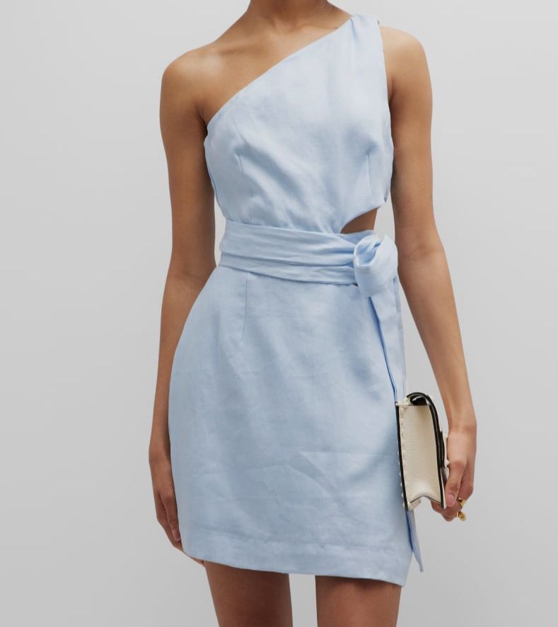 aqua cocktail dresses Short Homecoming Dress With Keyhole Prom Mini Size:SZ 6 this homecoming dress features DROP-FESTIVAL 24 Sky Blue Fit-and-Flare Cotton