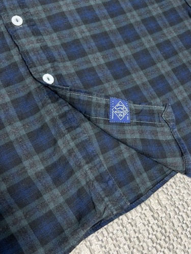 POST OVERALLS, C-Post Work Shirt, MEN’S MEDIUM, Soft Flannel, Blackwatch, USA - Picture 4 of 7