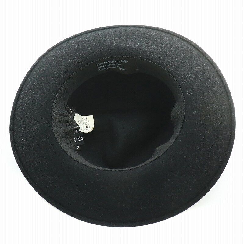 Vero Pelo Di Coniglio Medium Wool Fall Hat Black Ladies M | eBay Vero Pelo Di Coniglio Medium Wool Fall Hat Black Ladies M | eBay