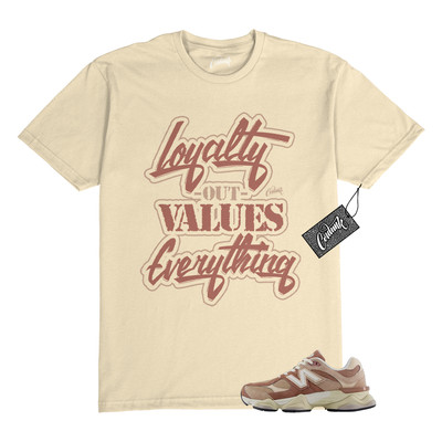9060 Sparrow Flat Taupe Vintage Rose T Shirt to Match LYLTY