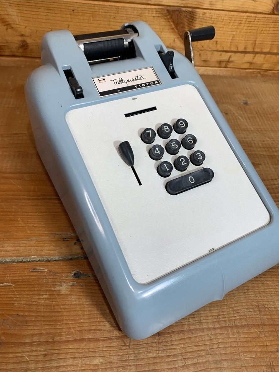 ＶＩＣＴＯＲ ヴィンテージ 計算機 ６０'Ｓ アメリカ Vintage 1960s Victor Comptometer Tallymaster Blue and White | eBay