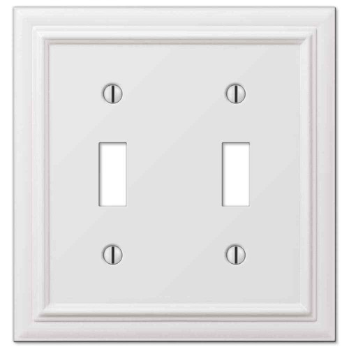 Placa de pared de metal con palanca de 2 velocidades AMERELLE Continental - blanca - Imagen 1 de 5