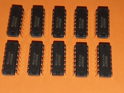 10x 74F00N QUAD 2-INPUT NAND Texas Instruments DIP-14