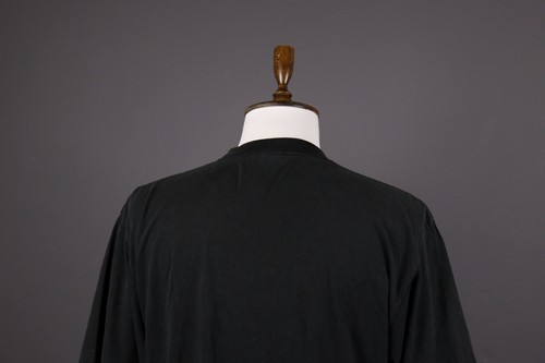 Fila Black Vintage Big Logo Short Sleeve T-Shirt Size L - Picture 8 of 11