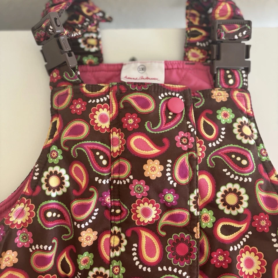 Pantalones/mono de nieve Hannah Anderson para niñas talla 130 marrón, diseño rosa cachemir Foto 2 de 4