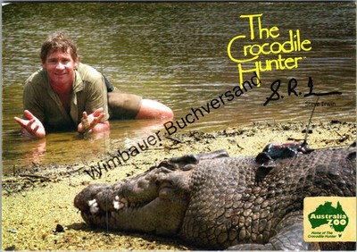 Autogrammkarte Steve Irwin Irwin, Terri and Steve Irwin :